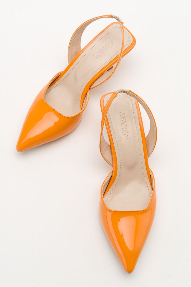 kadin-sivri-burun-arkasi-acik-stiletto-ORANJE RUGAN-ERC2424080-0080579_0